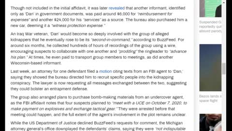 COI #140 CLIP: BuzzFeed Exposes Massive FBI Role In Michigan Gov. Kidnap Plot