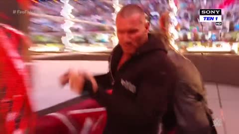 Randy Orton Lights "The Fiend" Bray Wyatt On Fire | WWE TLC