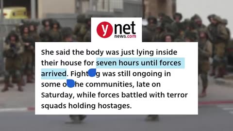 Netanyahu ordered the Israeli military to STAND DOWN for 7 HOURS during the Hamas invasion.