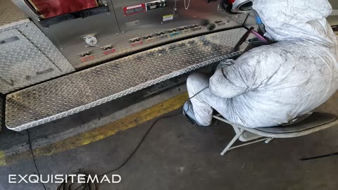 Polishing Diamond Plate and Wheels on a Fire Truck - Pensacola, Tampa, Birmingham and more