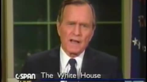 Bush 41 announces the New World Order