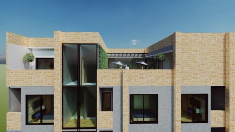 3d design of an apartment building
