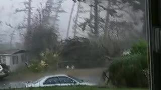 Tornado Hits Outside Family's Home