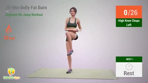20-MIN BELLY FAT BURN FOR BEGINNERS - NO JUMPING HOME WORKOUT