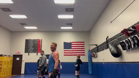 UFC fighter Smile’N Sam Alvey sparring day