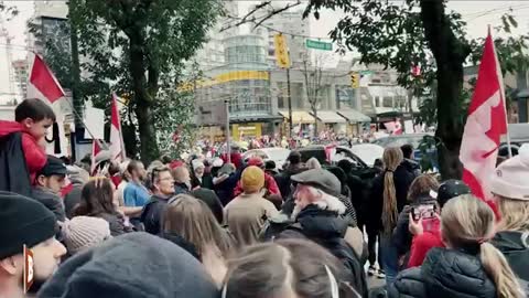 Vancouver waking UP :) 2022 - Freedom Convoy Hits Vancouver