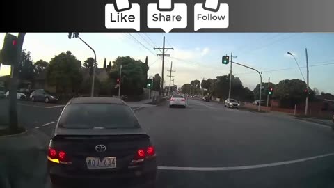 Angry Toyota driver receives immediate karma