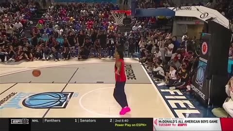 Bronny James in the McDonald's All-American dunk contest