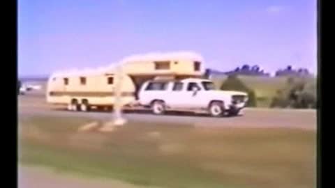 Vintage Airstream Gooseneck roof mount trailer like VW Bug Gooseneck Trailer
