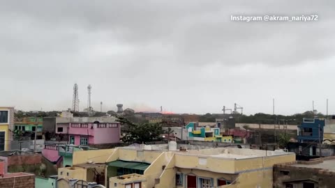 Cyclone causes coal stockpile fire at Indian port