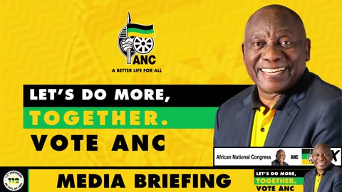 The African National Congress media briefing to update the public on the 2024 Nation…