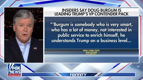 Doug Burgum on VP speculations- I’m focused on Trump winning in November Fox News