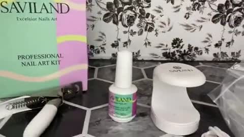 Saviland Nail Tip and Glue Gel Kit, Fantastic At Home Quality Nails