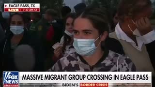 Reporter IN SHOCK after illegal border crossers THANK Biden for open border