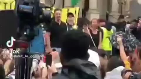 This short clip, of the crowd outside the State Parliament building