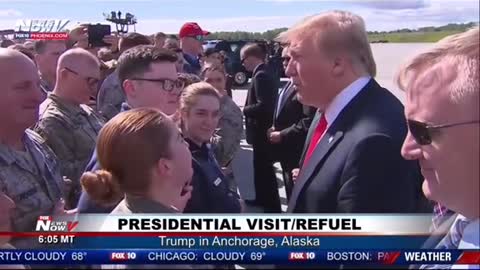Trump “Handshaking ”his Supporters on Camera