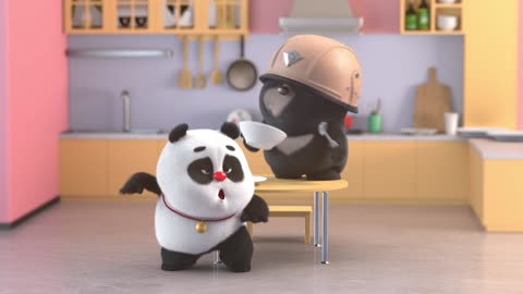 【Bamboo Panda ❤】Disco Kitchen Animation | Short Animation | Funny #panda #shorts