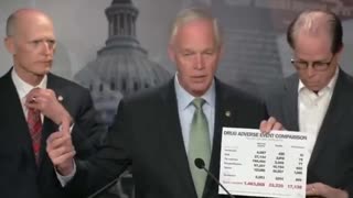 SENATOR RON JOHNSON: "IT'S AN INSANE POLICY TO FORCE A C19 INJECTION"