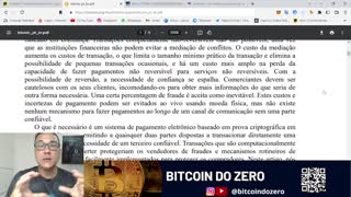 Tira-Dúvidas sobre Whiter Paper do bitcoin