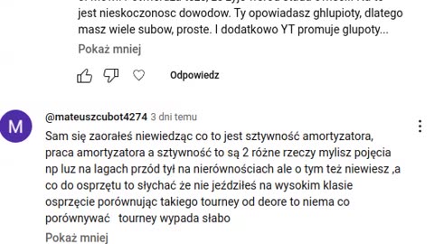 Rowerowe Kwa a Kwa, komentarz do komentarzy