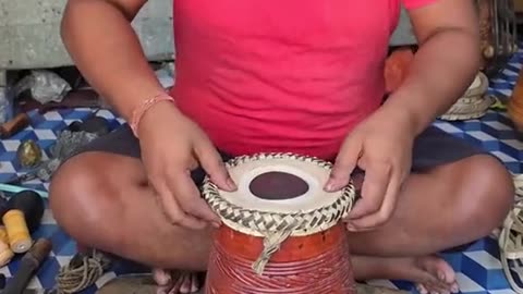 Wooden dhol manufacturing process