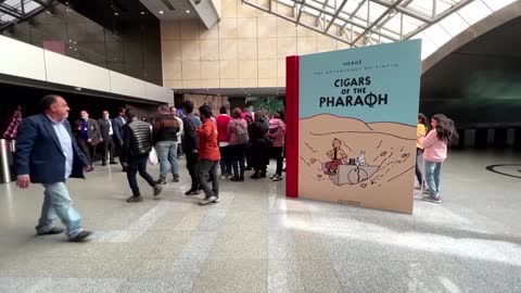 Cairo exhibition features comic book hero Tintin