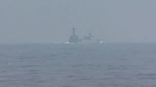 Chinese Naval Ship And American Destroyer Have Close Encounter Near Taiwan