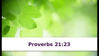 1 Minute -- Proverbs 21 Devotional -- May 21, 2023