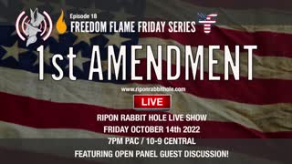 Freedom Flame Friday series with FFCW: FIRST AMENDMENT