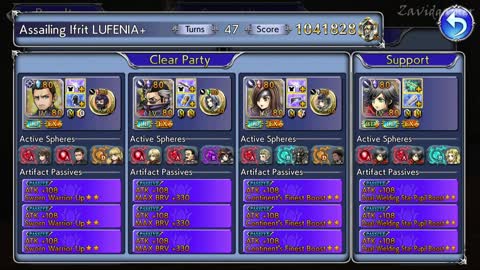 DFFOO GL Ifrit Lufenia+ Counter (Cor, Auron, Beatrix) Machina Friend