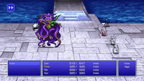 Final Fantasy One - Kraken - First Try