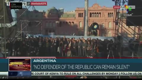 Social movements in Argentina call for democratic coexistence although political disagreements