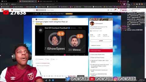 iShowSpeed better than Messi