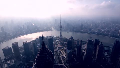 Oriental Pearl TV Tower in Shanghai