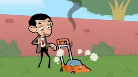 Lawnmower Invention - Mr Bean Official Cartoon