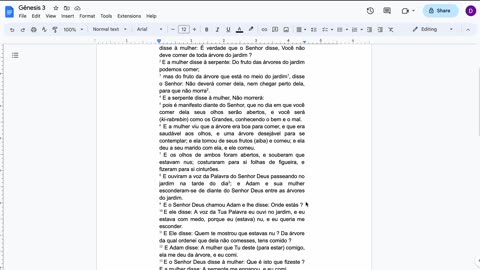 Leitura do Targum de Onkelos em Português (Gênesis 3)