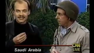 Gulf War 1, 1991- CNN Reporter Thinks He is Under a Nerve Gas Attack In Israel