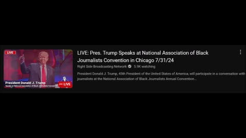 Trump Speaks at National Association of Black Journalists Convention in Chicago