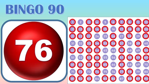 90-Ball - Bingo Caller - Game#3 American English