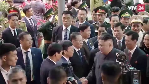 President Kim Jong Un’s train arrived in Lang Son, Vietnam