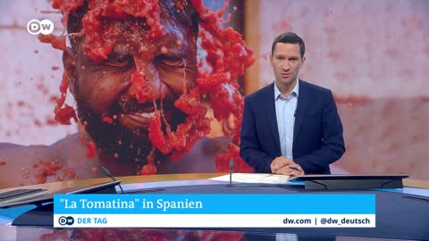 Tomatenschlacht in Spanien | DW Nachrichten