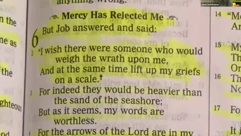 Job 6- Job, "Mercy has Rejected Me"