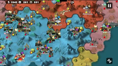 China invades Manchukuo in the game World Conqueror 4 Blitz War Mod