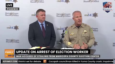 Maricopa County officials provide update on arrest of election workerThey are all involved,