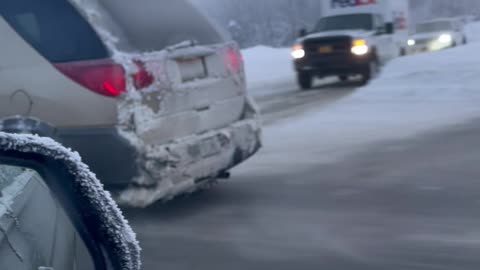 Driving on a Frozen Flat Tire