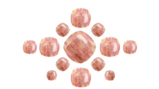 16mm Opal spiny oyster square cabochon pink color gemstone for Jewelry Making DIY