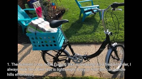 Customer Reviews: Schwinn Loop Adult Folding Bike, for Mens and Womens, 20-inch Wheels, 7-Speed...