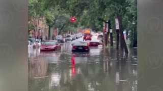 SEVERE THUNDER STORM & CRAZY FLOODING IN MONTREAL CANADA