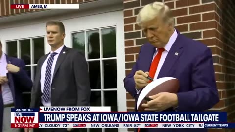 Trump's Surprise Tailgate Visit: Iowa State Football Game Excitement