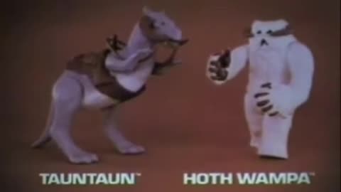 Star Wars 1982 TV Vintage Toy Commercial - Empire Strikes Back Tauntaun & Hoth Wompa